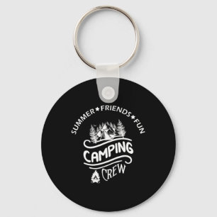 Summer Camp Vacation Camping Crew Key Ring