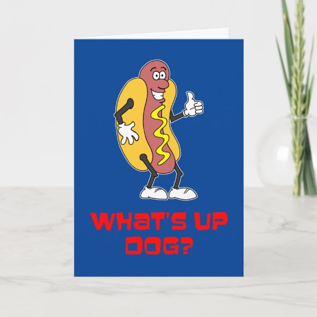 Summer Camp What's Up Dog Card (Front)