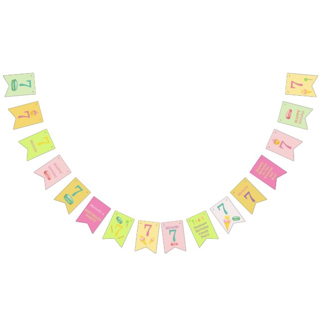 Summer Candy Birthday Party Bunting (All)