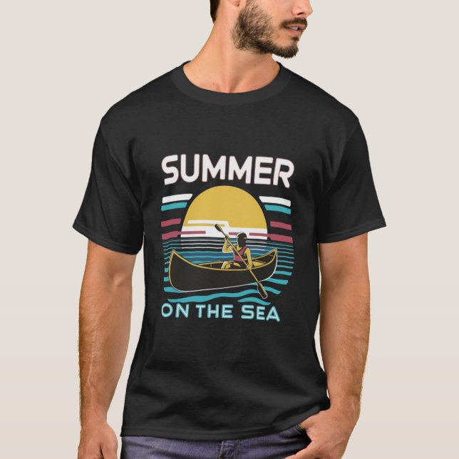 Summer Canoeing on the Sea T-Shirt (Front)