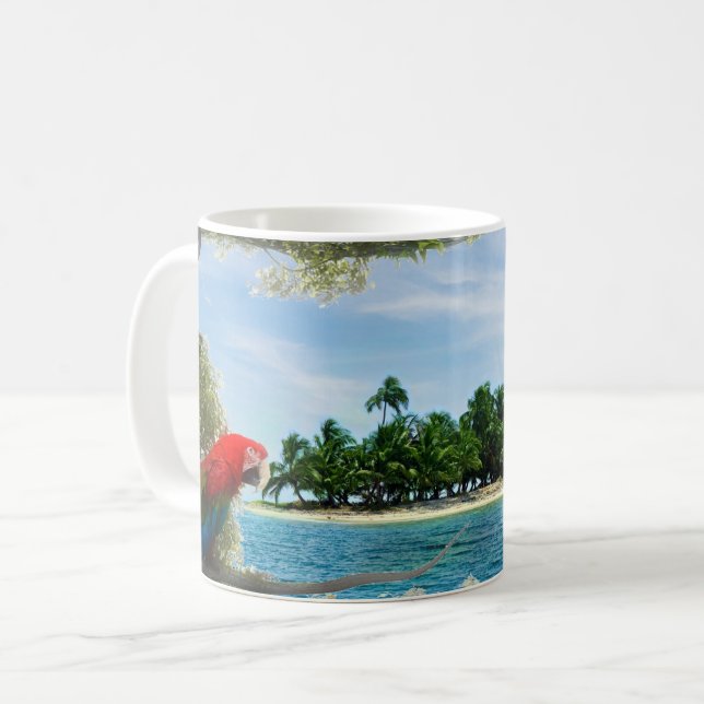 Summer Caribbean Island Trip Coffee Mug (Front Left)