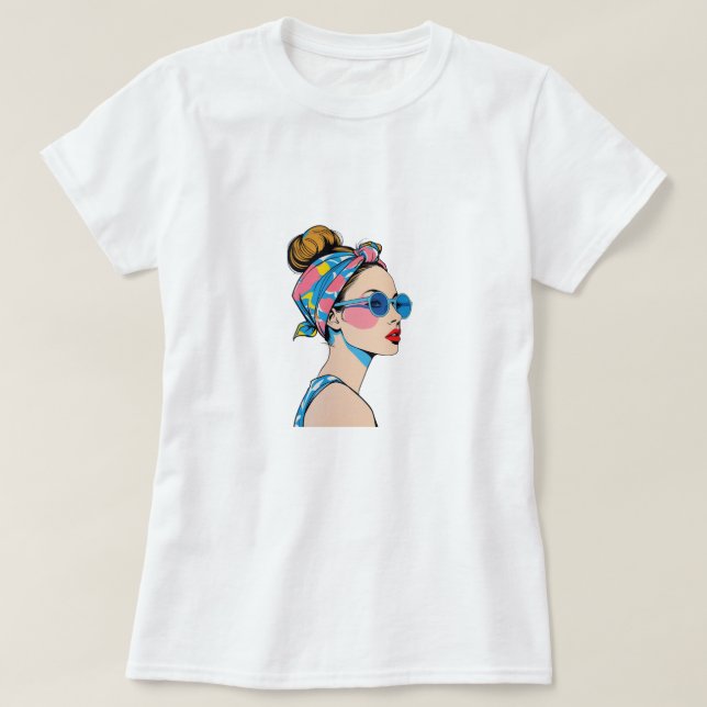Summer Casual" Women's T-Shirt Collection (Design Front)