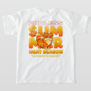Summer Cat Endless Heat - Cool Retro Feline Beach  T-Shirt