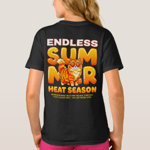 Summer Cat Gift for Girls – Endless Heat Season T-Shirt