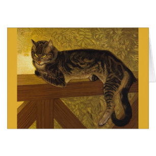 Summer Cat on Balustrade Steinlen