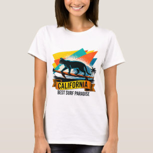 Summer Cat Surfer - Radical Beach Vibes Women T-Shirt