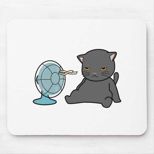 summer cats design infront of fan | dogs design  mouse mat (Front)