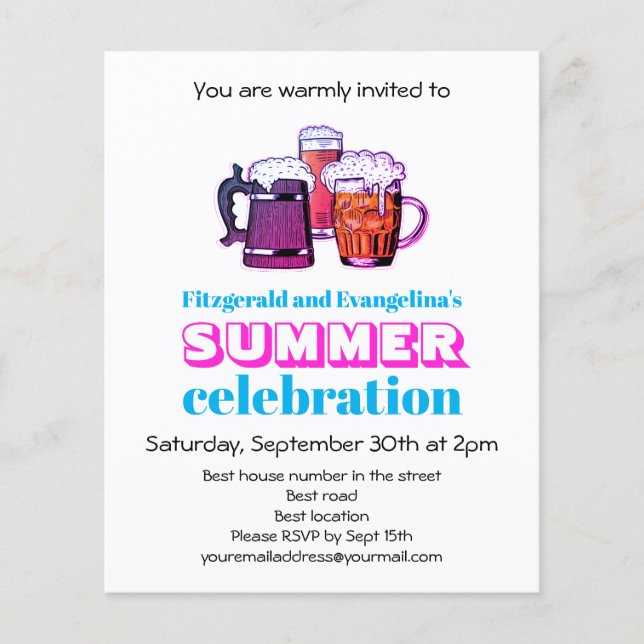 Summer Celebration Party Flyer (Front)