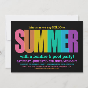 Summer Celebration Party Invitation