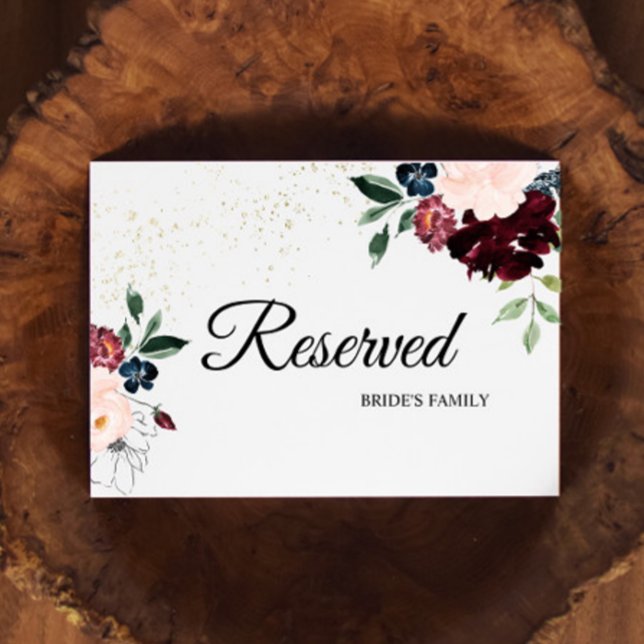 Summer Celebration Wedding Reserved Sign (Creator Uploaded)