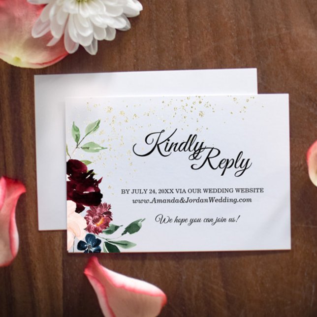 Summer Celebration Wedding Website Response Card (Creator Uploaded)