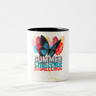Summer challenge themed coffee mug