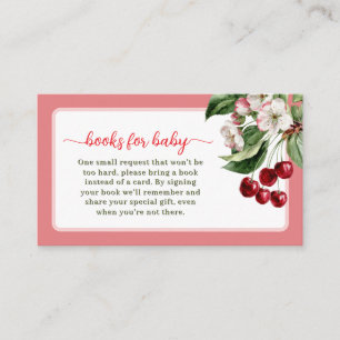 Summer Cherry theme books for baby Enclosure Card
