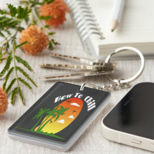 Summer Chilling Travel Key Ring