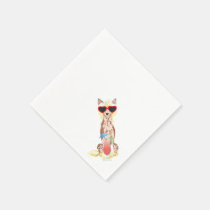 Summer Chinese Crested Napkin