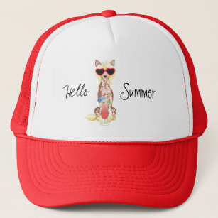 Summer Chinese Crested Trucker Hat