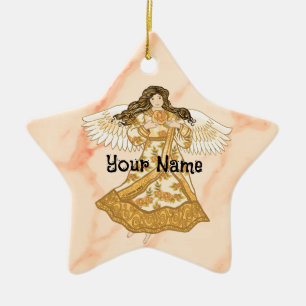 Summer Christian angel Ceramic Tree Decoration
