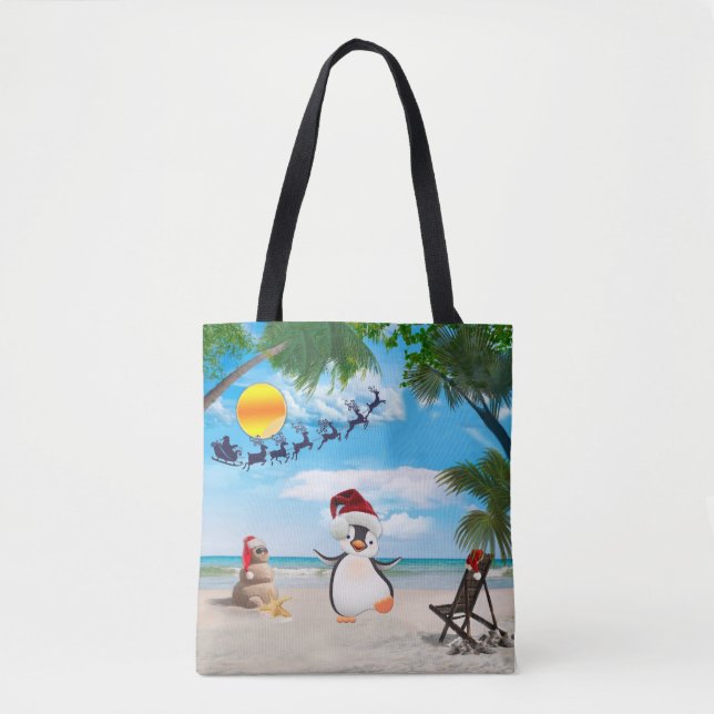Summer Christmas Baby Shower Gift Tote Bag (Front)