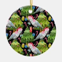Summer Christmas Cockatoo Pattern