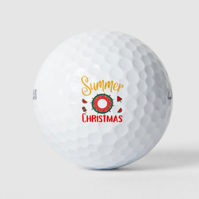 Summer Christmas July Golf Balls (Front)