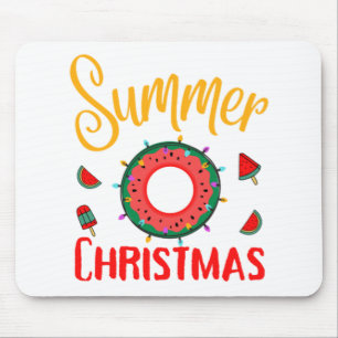 Summer Christmas July Mouse Mat