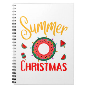 Summer Christmas July Notebook