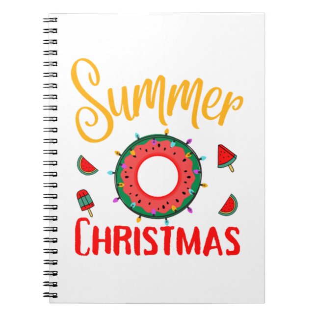Summer Christmas July Notebook (Front)