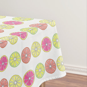 Summer Citrus Fruit Orange Lime Lemon Grapefruit Tablecloth