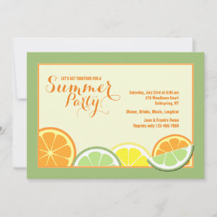 Summer Citrus Invitation