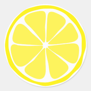 Summer Citrus Lemon Stickers
