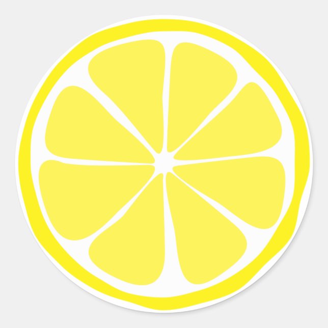 Summer Citrus Lemon Stickers (Front)