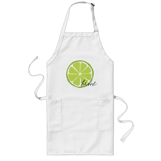 Summer Citrus Lime Arpon Long Apron (Front)