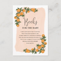 Summer Citrus Orange Greenery Books for Baby