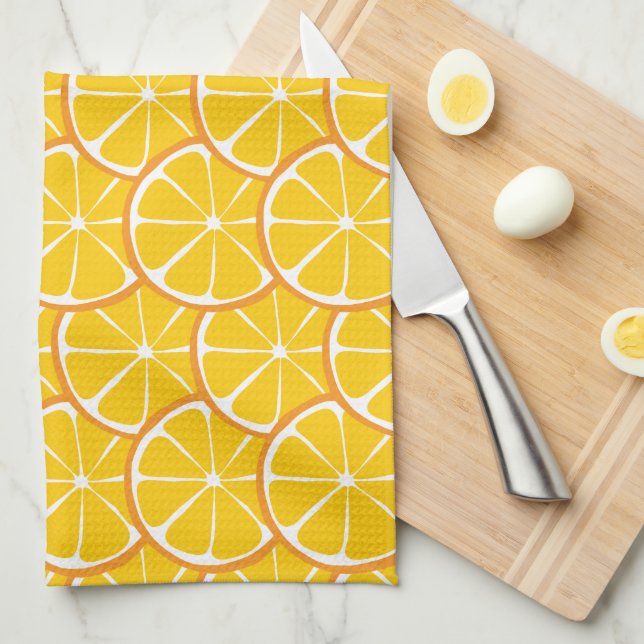 Summer Citrus Orange Kitchen Towel (Quarter Fold)
