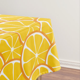 Summer Citrus Orange Tablecloth