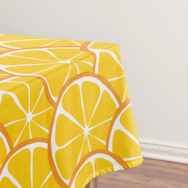Summer Citrus Orange Tablecloth (In Situ)