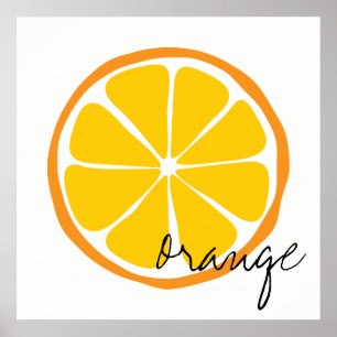 Summer Citrus Orange Wall Art
