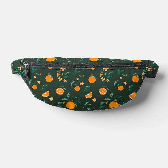 Summer Citrus Oranges & Leaves Bum Bags (Lay Down)