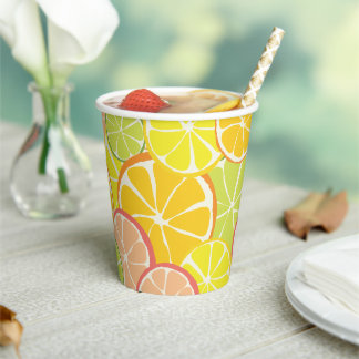 Summer Citrus Slice Paper Cups