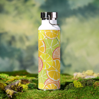 Summer Citrus Slice Water Bottle