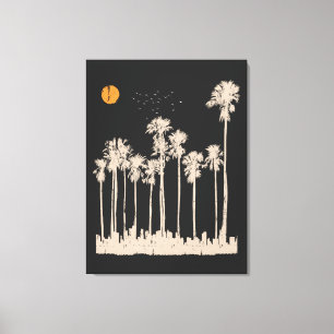 Summer City Vintage Canvas Print