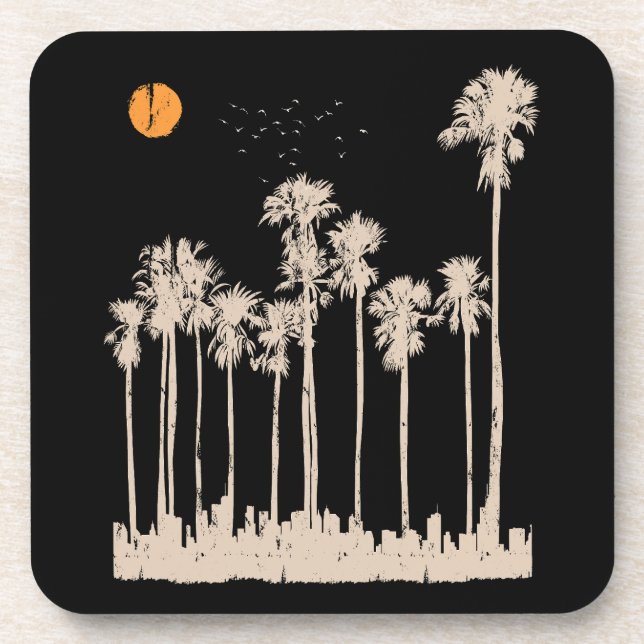 Summer City Vintage Coaster (Front)