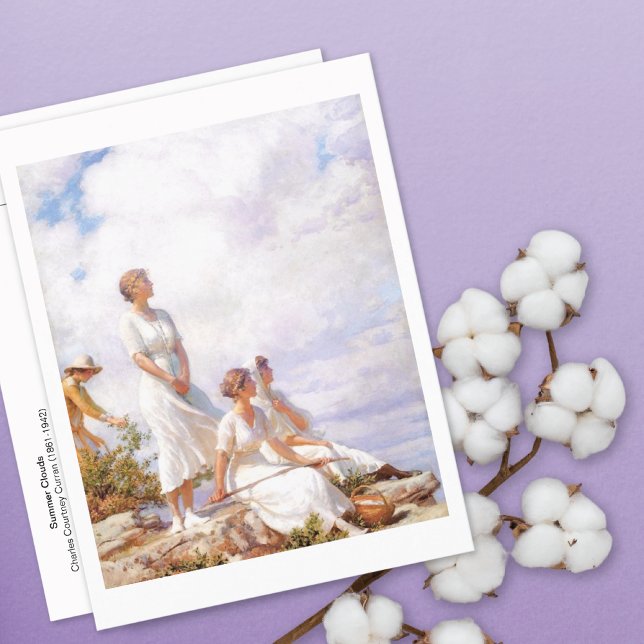 Summer Clouds Charles Courtney Curran Postcard (Creator Uploaded)