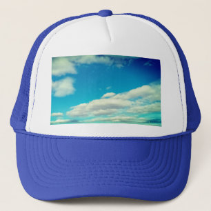 Summer clouds trucker hat