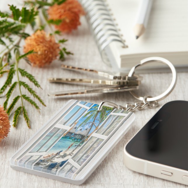 Summer Coastal Adventure  Key Ring (Front Right)
