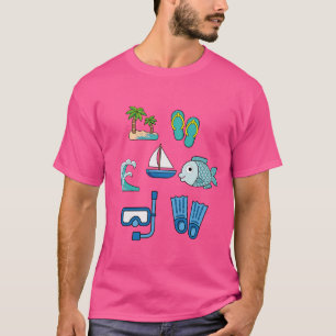 Summer coastal collection beach, swim enjoy T-Shirt