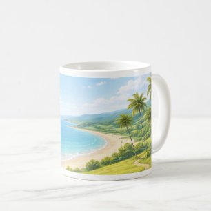 Summer Coastal Landscape Mug