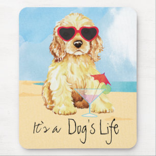 Summer Cocker Spaniel Mouse Mat