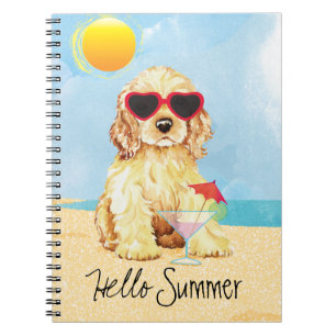 Summer Cocker Spaniel Notebook