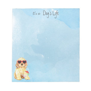 Summer Cocker Spaniel Notepad
